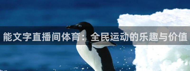 能文字直播间体育：全民运动的乐趣与价值
